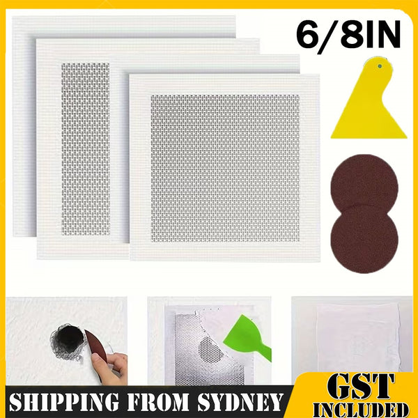 Plasterboard patch self adhesive aluminium mesh wall repair patch kit