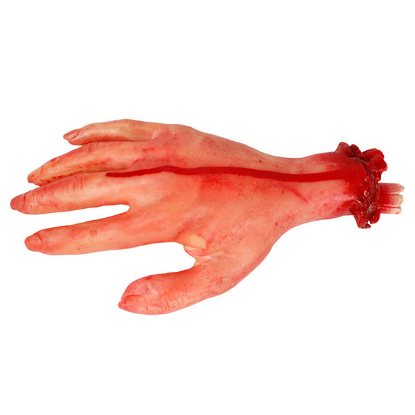 Lifelike fake limb prop for horror decorations