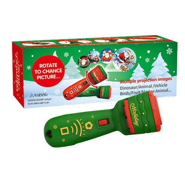 24 Pattern Christmas Slide Projector Handheld Torch Lamp Flashlight Kid Toy Gift