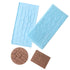 2pcs Cake Decoration Border Fondant Wall Brick Wood Grain Mold Mould Embosser AU