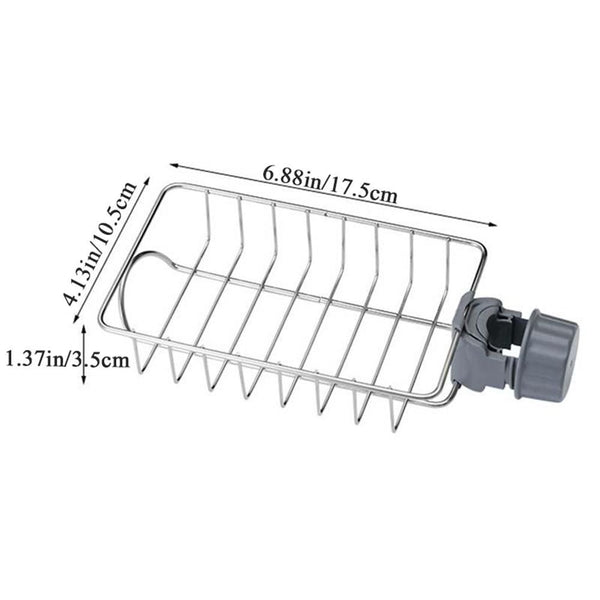 Home Kitchen &Bathroom Faucet Sink Sponge Hanging Tap Storage Holder Drain Rack