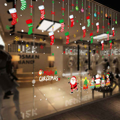 Christmas Window Stickers – Reusable Santa, Reindeer & Snowflake Window Decals