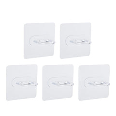 20PCS Adhesive Hook Clips Shelf Support Holders Transparent No Drill Wall Hooks