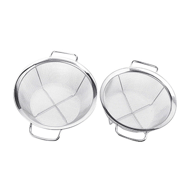 Stainless Steel Fine Mesh Strainer Colander Food Rice Vegetable Fruits Sieve AU