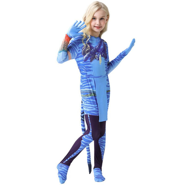 Avatar Na'vi children's costume packaging and complete set contents