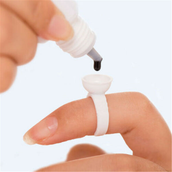 Holder Glue Ring Pallet Stand Eyelash Extension Tatto Pigment Disposabl