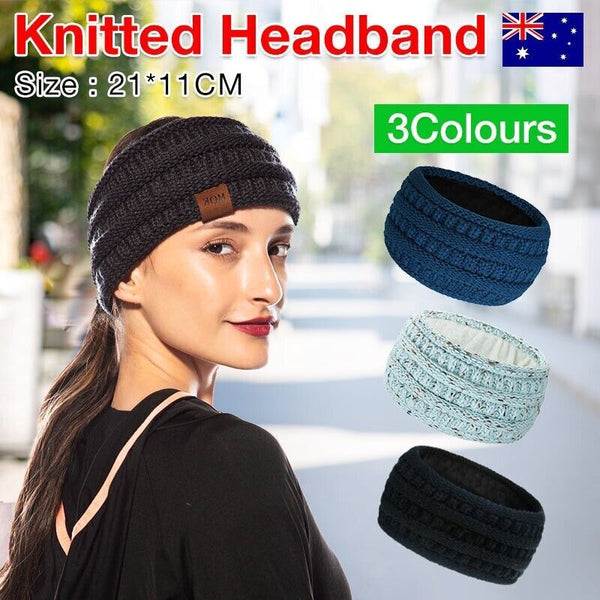 Knitted Knot Headband – Winter Ear Warmer Hair Band for Women