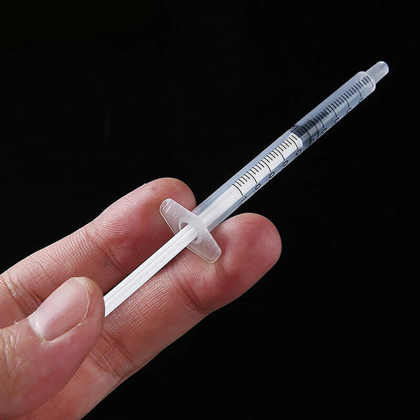 10-200x 1ml Disposable Syringes Slip Tip Hydroponics Nutrient Measuring Plastic