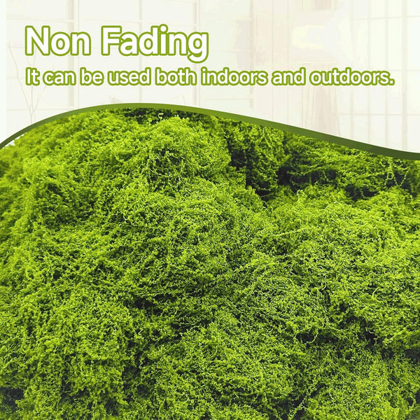 1000g Artificial Moss Decoration | Fake Green Moss for Terrariums, Crafts & Garden Decor