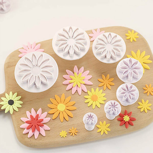 66pcs Sugarcraft Fondant Flower Mold Set | Cake Decorating Embossing Tools Kit