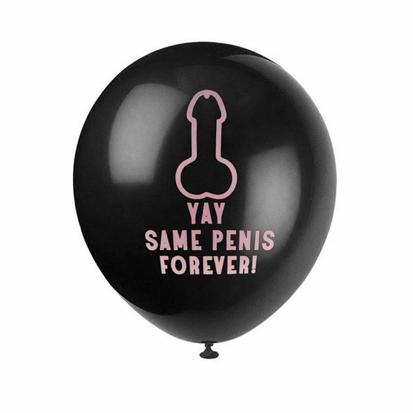 YAY SAME PENIS FOREVER Latex Balloon Banner Hen Party Wedding Celebration Decor