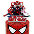Spiderman cake topper on 250gsm cardstock featuring Gwen and Miles
