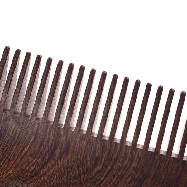 UP TO 4X Men Handcrafted Sandalwood Anti-Static Wooden Beard Mustache Hair Comb