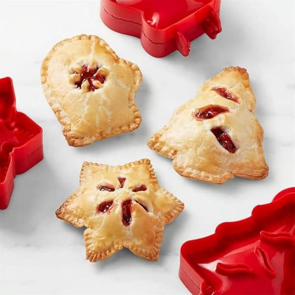 Holiday Mini Pie Molds Hand Pie Maker Christmas Pastry Baking Moulds Set