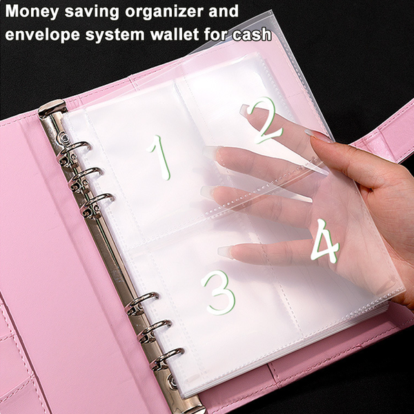100 Days-Envelope Saving Money Book Budget Savings Challenge Binder with Lock