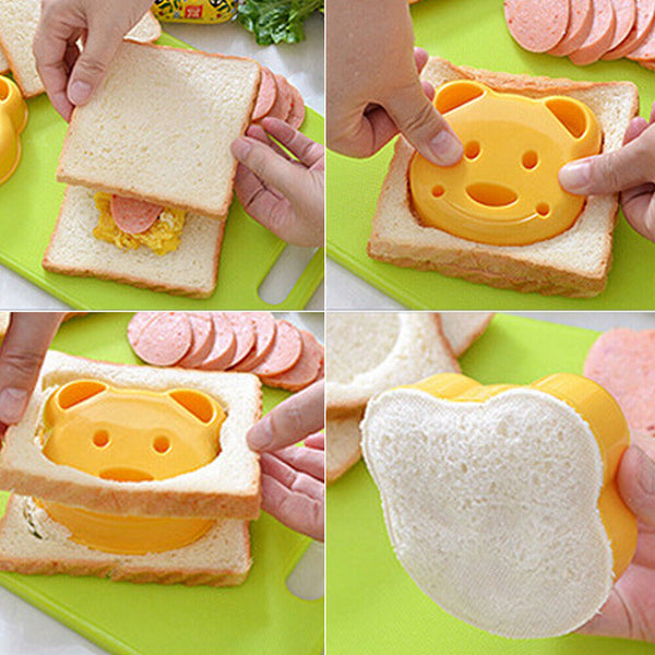 Bear Cake Maker Mould Bread Cookie Toast Sandwich Bento Tool DIY Cutter Mold
