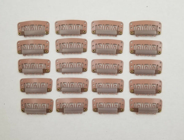 30pcs Brand New Wigs Snap Clips For Hair Extension Weft 32mm All Colours Styling