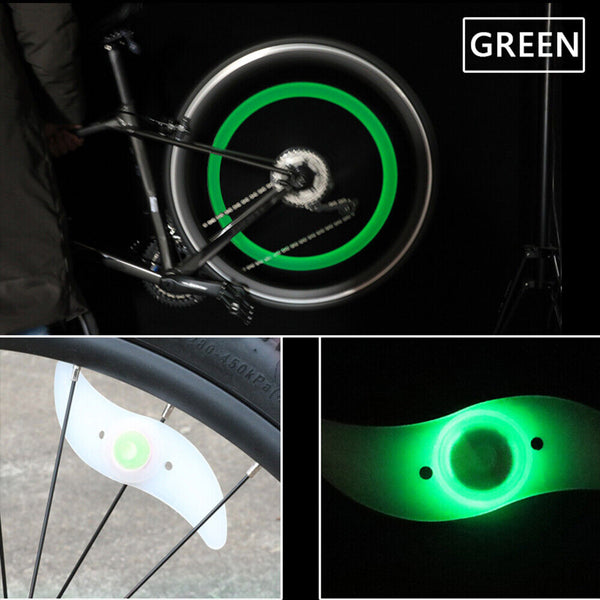 Bike Bicycle Wheel LED Cycling Spoke Wire Tire Tyre 3 Modes Flash Light Lamp