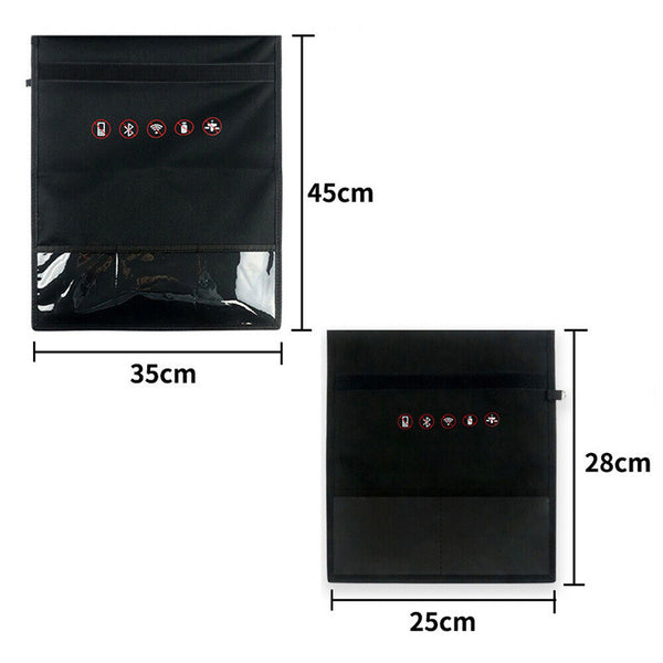 Large Faraday Bag RFID Signal Blocking Shielding Pouch Cell Wallet Phone Blocker