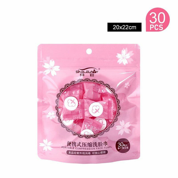 UP 100PCS Disposable Cotton Compressed Washcloth Face Towel Wet Wipe travel AU