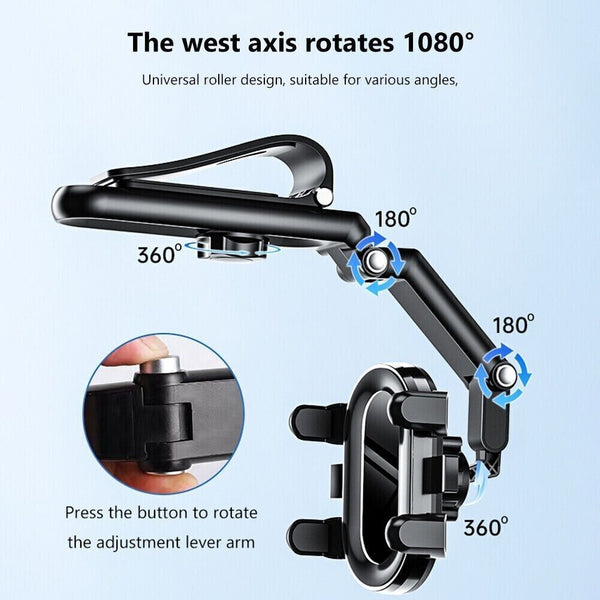 Foldable Car Phone Holder Windscreen Dashboard Suction Mount Stand For Universal