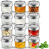 12pcs 120ml Glass Mason Jars with Lids | Mini Airtight Food Storage Jam Bottles Set