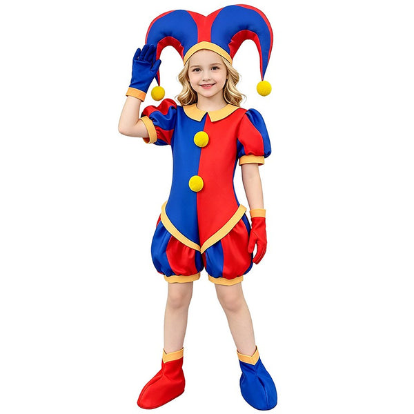 Circus jester jumpsuit full length