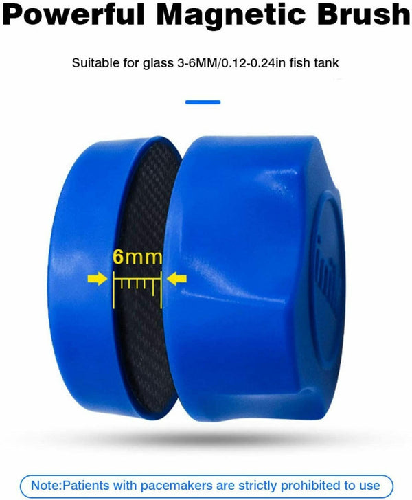 New Fish Tank Magnetic Clean Brush Glass Floating Window  Cleaner Scrubber Tool