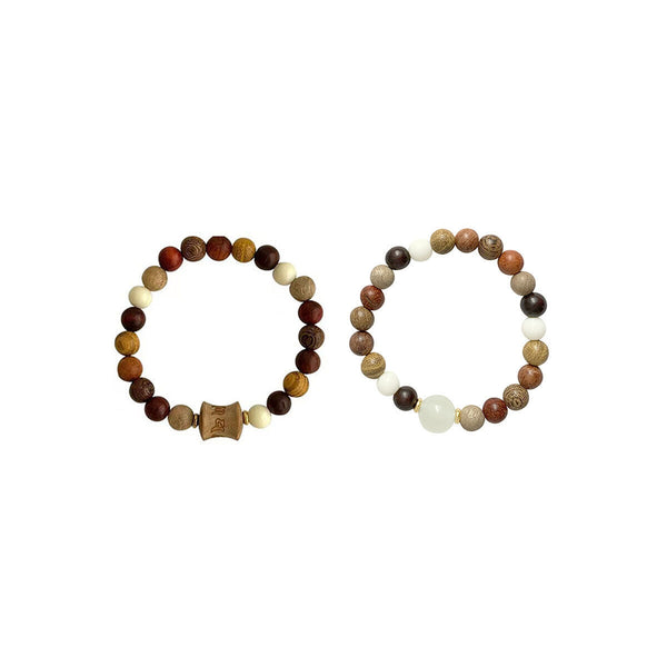 Elegant Wood Bracelet Crafted in New Chinese Style Sophisticated Accessory AU