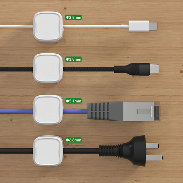 12PCS Magnetic Cable Management Clips Phone Electric Charging Cord Holder Hot