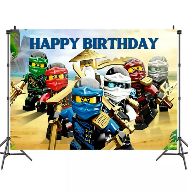 Ninjago Party Tableware Party Supplies Kids Birthday Banner Topper Balloon Plate