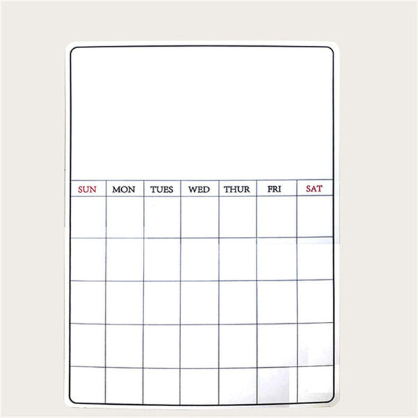 Monthly/Weekly Planner Fridge Calendar Magnetic Board with 3 markers + an Eraser