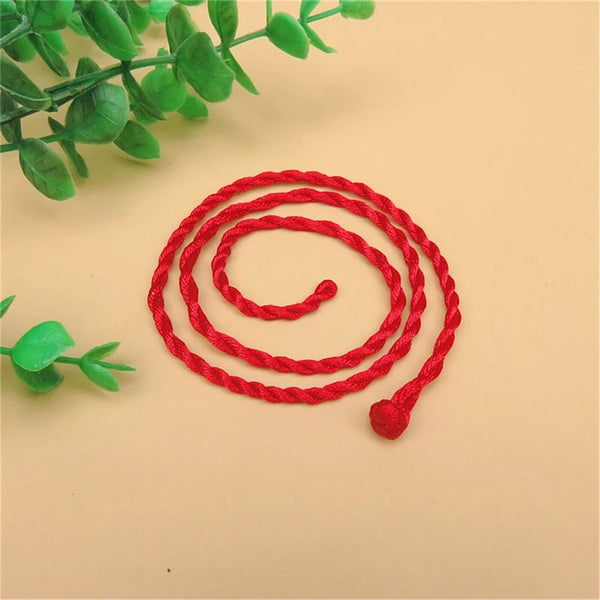 50PCS Handmade Red String Of Fate Protection Love Lucky Rope Friendship Bracelet