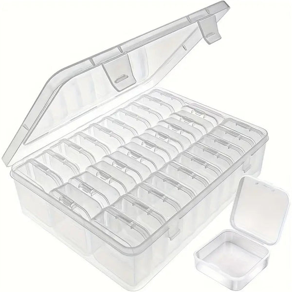 Clear Small Bead Organizers Plastic Storage Cases Jewelry Containers Craft Boxes