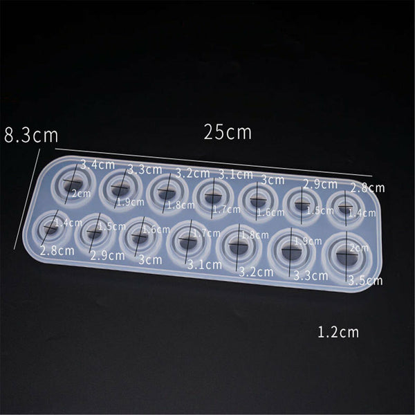 Ring Silicone Pendant Mold Jewellry Making Resin Mould Epoxy Casting Craft DIY A