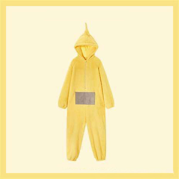 Teletubbies-Adult Jumpsuit Party Fancy Dress Up Unisex Outfit Halloween Costume