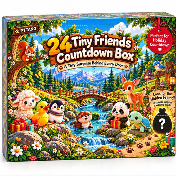 Christmas Countdown Calendar 3D Printed Flexible Animal Toys for Kid Gifts