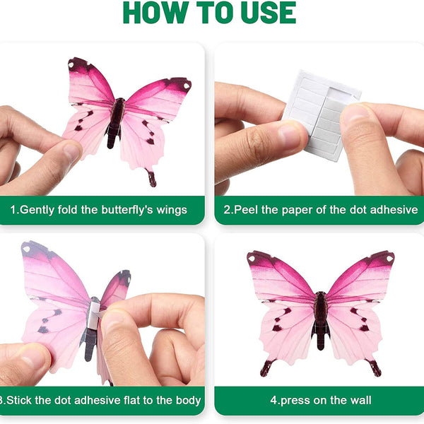 Luminous Butterfly Design Decal Art Wall Stickers Room Home Decoration Art New