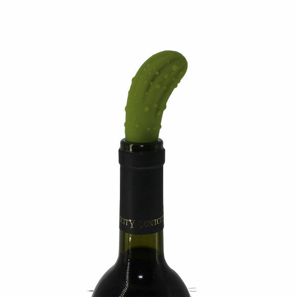 Soft Reusable Cucumber Shaped Red Wine Bottle Plug Cork Silicone Stopper