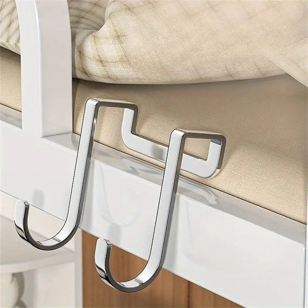 10PCS Stainless Steel Cabinet Door Hooks Closet Drawer Hanging Hooks