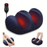 Foot Massager - Electric Shiatsu Kneading Leg & Calf Massage Machine with Heat (Navy Blue)
