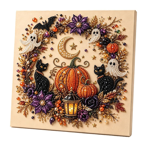 Halloween Ghost Pearl Art DIY Kit 3D Diamond Painting Craft Home Decor Gift