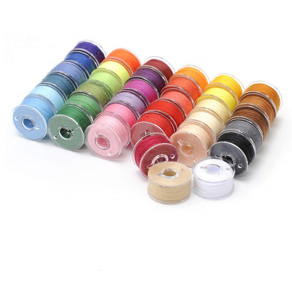 100PCS Multicolor Thread Spools Sewing Machine Bobbins Thread Embroidery AUS NEW