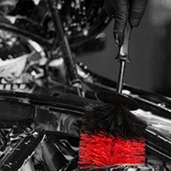 5pcs Hub Brush Cleaner Car Vehicle Wheel Tire Rim Scrub Brush Wash Cleaning Tool