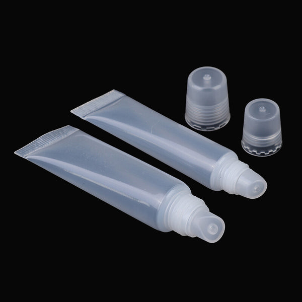 100pcs 8ml Empty Lip Gloss Tubes | Clear Squeeze Lip Balm Containers Refillable