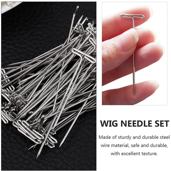 UP TO 200PCS Silver Metal T Pins 32/38/55mm Modelling Crafts Sewing Macrame Wigs