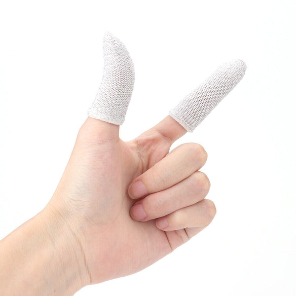 10 Pcs Mobile Finger Sleeve Touch Screen Game Controller Sweatproof Gloves AU