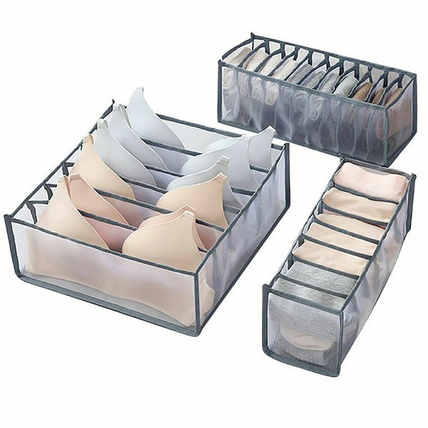 7 Grids Clothes Storage Bag Jeans Pants Drawer Organizer Divider Boxes Foldable
