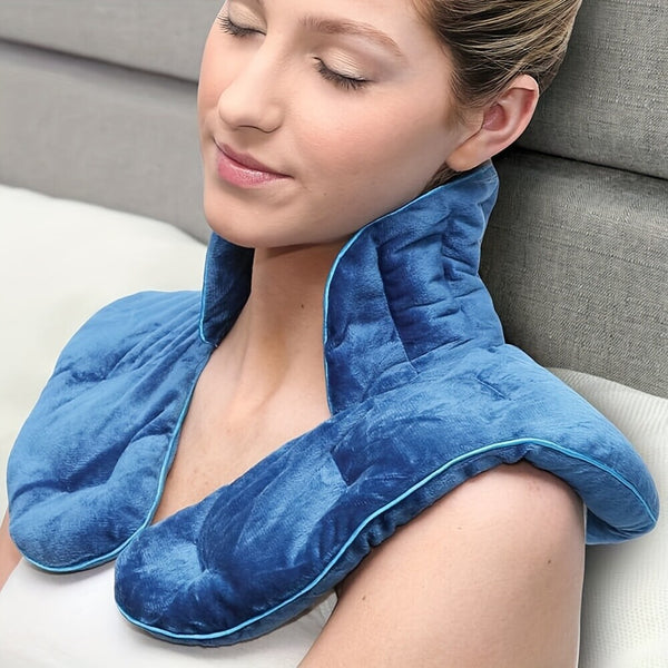 Microwavable Neck Shoulder Heating Pad Reusable Hot Cold Therapy Wrap