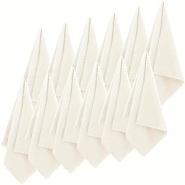 10PCS Soft Face Towels Coral Fleece Washcloths Face Cloths 30x30cm